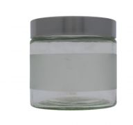 SMALL GLASS STORAGE JAR WITH MATT FINISH