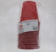 RED PLASTIC CUPS 14 OZ 20 PACK XXX