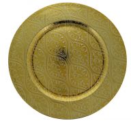 GOLD PLASTIC PLATE CHARGER 13 INCH