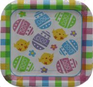 EASTER 9 INCH PLATE 8 PACK