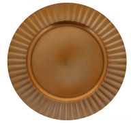 ROSE GOLD PLASTIC PLATE CHARGER 13 INCH