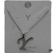 Y GOLD-SILVER  LETTER NECKLACE