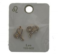 LEO GOLD-SILVER EARING