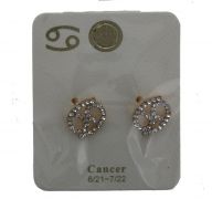 CANCER GOLD-SILVER EARING