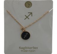 SAGITTARIOUS GOLD-SILVER NECKLACE LETTER NECKLACE