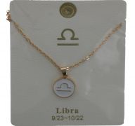 LIBRA GOLD-SILVER NECKLACE LETTER NECKLACE