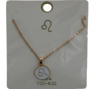 LEO GOLD-SILVER NECKLACE LETTER NECKLACE