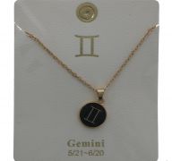GEMINI GOLD-SILVER NECKLACE LETTER NECKLACE