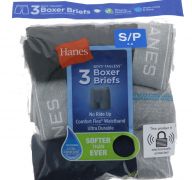 HANES BOXER BRIEGS 3 PACK SMALL SIZE