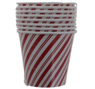 RED STRIPE SNOWMAN CUP 9 OZ 8 COUNT
