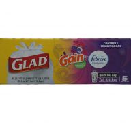 GLAD GAIN TRASH BAG 13 GALLON 5 BAGS
