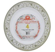 DISPOSABLE FANCY PLATE 7 INCH 4 PACK  