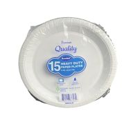1.99 PREMIUM QUALITY 15 HEAVY DUTY PAPER PLATES 9 INCH