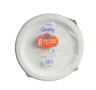 1.99 PREMIUM QUALITY 8 HEAVY DUTY PAPER PLATES 10 INCH 
