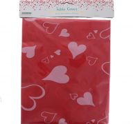 VALENTINES DAY TABLE COVER 52 X 70 INCH