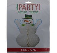 SNOWMAN 4 PACK 6 INCH HONEYCOMB