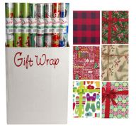 1.99 GIFT WRAP CHRISTMAS 40SQ FT 1.5 IN CORE ASST DESIGN