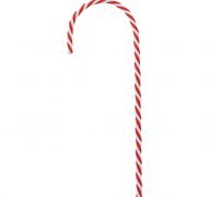 CANDY CANE TWIST 30 INCH X 0375 INCH WITH BOW