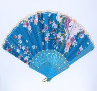 LADY FAN FLOWER DCOR ASSORTED COLORS