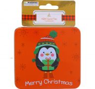 CHRISTMAS GIFT CARD TIN 3.94 INCH