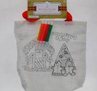 DIY CHRISTMAS TOTE BAG WITH MARKERS