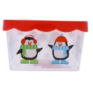 FOOD STORAGE CONTAINER CHRISTMAS SQUARE 7 INCH