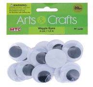 WIGGLE EYES 3 CM 20 COUNT