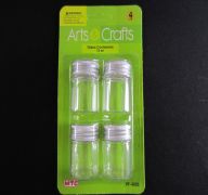 GLASS CONTAINER 15 ML 4 PC  