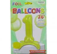 # 1 GOLD BALLOON WITH STAND 26 INCH  