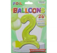 # 2 GOLD BALLOON WITH STAND 26 INCH