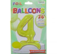 # 4 GOLD BALLOON WITH STAND 26 INCH
