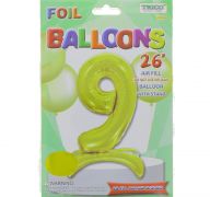 # 9 GOLD BALLOON WITH STAND 26 INCH