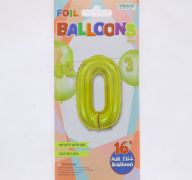 #0 GOLD 16 INCH AIR FILLED BALLOON