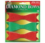 DIAMOND BOWS 1.5 INCH X 5 INCH 3 PACK