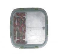 5.99 SQUARE 3 SECTIONAL GLASS CONTAINER  