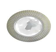 2.99 CLEAR GOLD PLATE CHARGER 