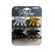 STYLIN HAIR CLIPS 4 PACK