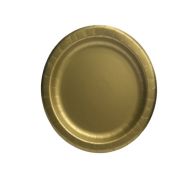 2.99 GOLD 8.5 INCH DINNER PLATE 20 COUNT