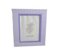 4 X 6 FRAME PURPLE AND WHITE