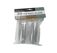 CLEAR SHOT GLASS 20 PACK 1.18 FL OZ 
