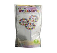 2.99 HAPPY BIRTHDAY 9 INCH AIR INFLATE ONLY 3 COUNT BALLOONS