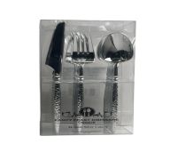 9.99 SILVER FANCY FEAST CUTLERY 24 COUNT