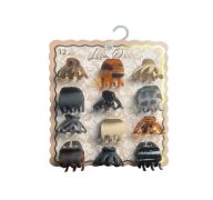 5.99 LISA MINI SMALL HAIR CLIPS 12 COUNT