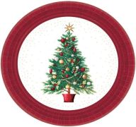 1.99 CHRISTMAS 9 INCH PLATE 8 COUNT