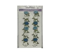 HANDMADE FLORAL BORDERS BLUE AND WHITE