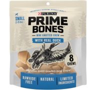 2.99 PURINA PRIME BONES MINI KNOTTED CHEW DUCK FLAVOR PET TREAT