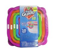 9.99 FRESH GUARD STEAM VENT PLASTIC CONTAINERS 10 PCS