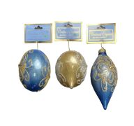 1.99 LIGHTLBUE/GOLD/SILVER ASSORTED ORNAMENT