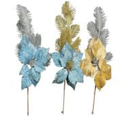 1.99 GOLD/SILVER ASSORTED CHRISTMAS FLOWER