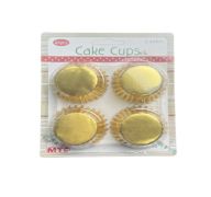 GOLD FOIL CAKE CUPS 40 PCS